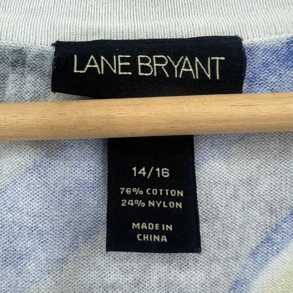 Lane Bryant (14/16) Womens Blue Gray Knit Cardigan - Picture 7 of 8